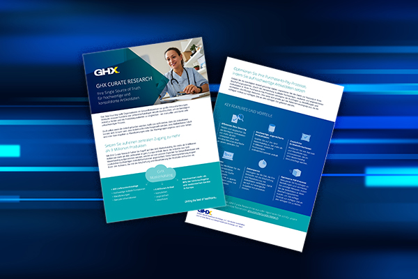 Image for GHX Curate Research: Ihre Single Source of Truth für hochwertige Artikeldaten