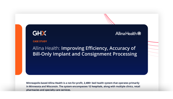 Image for Summary: Allina Health Improves Efficiency, Accuracy of Bill-Only & Consignment Order Processing