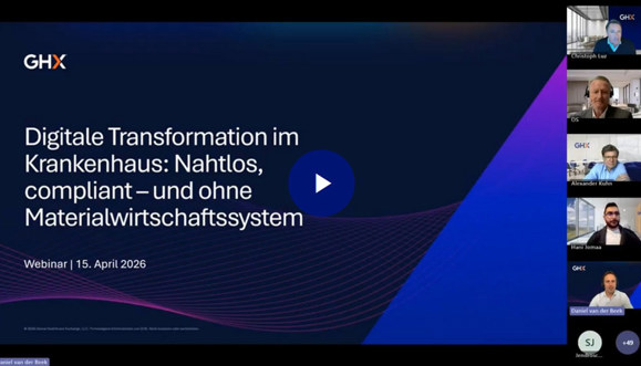 Image for GHX Webinar mit Praxis-Beispiel der Roland-Klinik Bremen