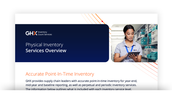 Image for GHX Physical Inventory Services and Features Brochure