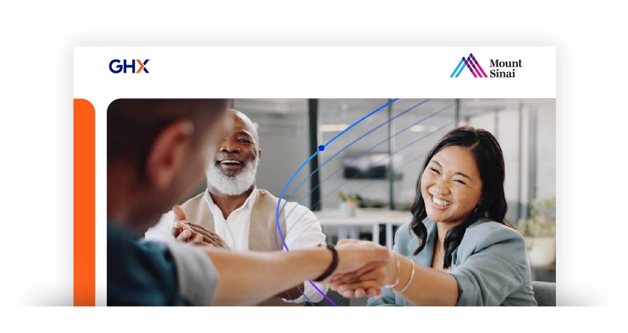 Image for Mount Sinai Health System nearly eliminated contract price exceptions after partnering with GHX Price Sync Managed Service