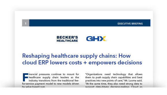 Image for Reshaping Healthcare Supply Chains: How Cloud ERP Lowers Costs + Empowers Decisions