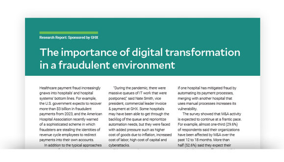 Image for The Importance of Digital Transformation in a Fraudulent Environment