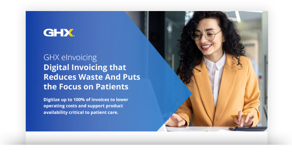 Image for GHX eInvoicing: Digital Invoicing that Reduces Waste and Puts the Focus on Patients