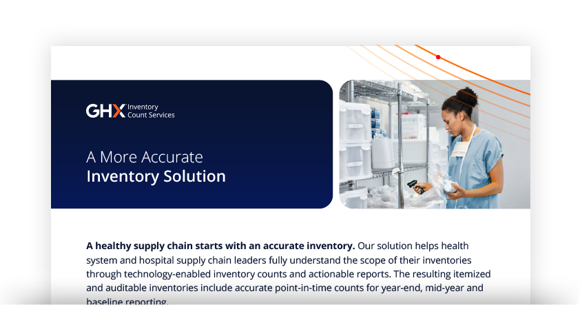 Image for GHX Hospital and Pharmacy Inventory Count Services