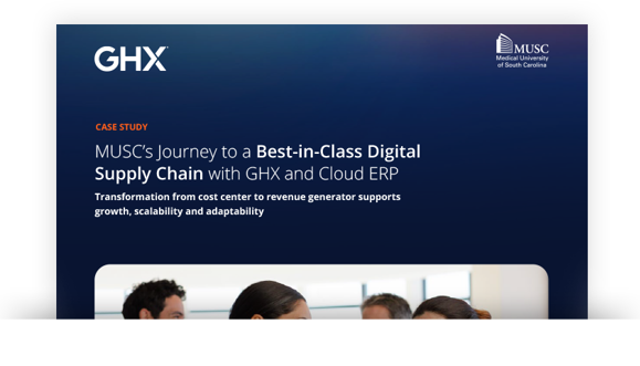 Image for MUSC's Journey to a Best-in-Class Digital Supply Chain with GHX and Cloud ERP