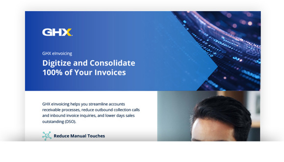 Image for GHX eInvoicing to Digitize and Consolidate 100% of Your Invoices