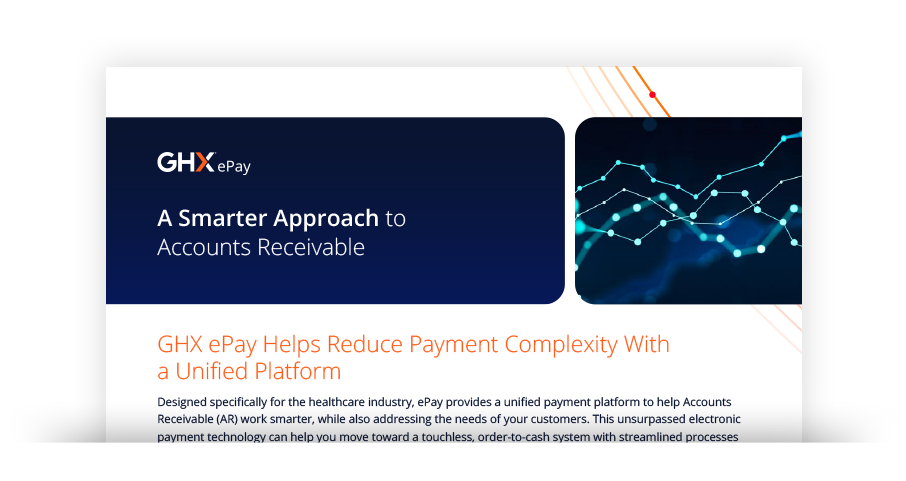 Image for GHX ePay: A Smarter Approach to Accounts Receivable